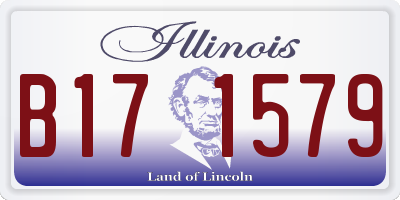 IL license plate B171579
