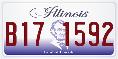 IL license plate B171592