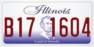 IL license plate B171604