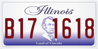 IL license plate B171618