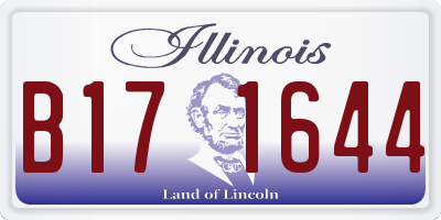 IL license plate B171644