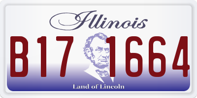 IL license plate B171664