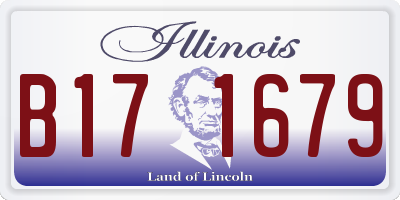 IL license plate B171679