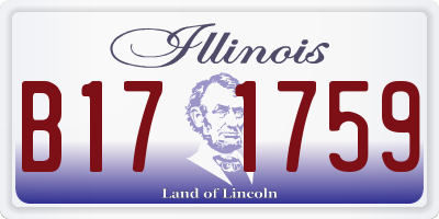 IL license plate B171759