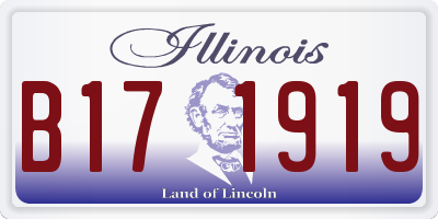 IL license plate B171919