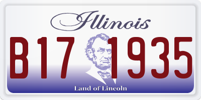 IL license plate B171935