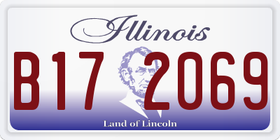 IL license plate B172069