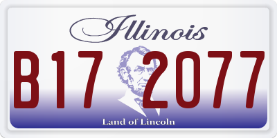 IL license plate B172077