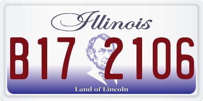 IL license plate B172106
