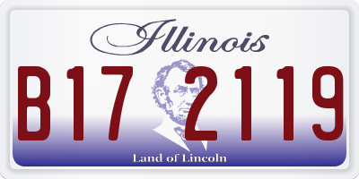 IL license plate B172119