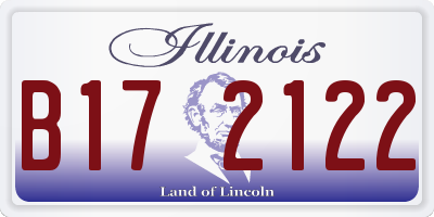 IL license plate B172122