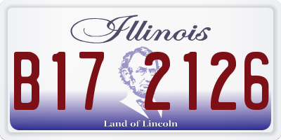 IL license plate B172126