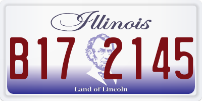 IL license plate B172145