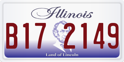 IL license plate B172149
