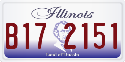 IL license plate B172151