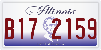 IL license plate B172159