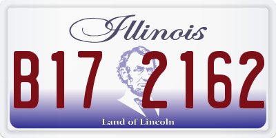 IL license plate B172162