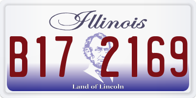 IL license plate B172169