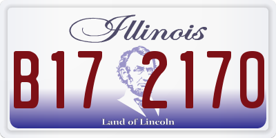 IL license plate B172170