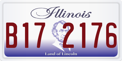 IL license plate B172176