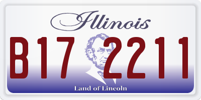 IL license plate B172211
