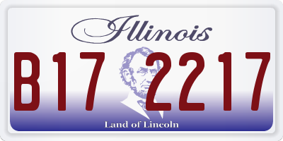 IL license plate B172217