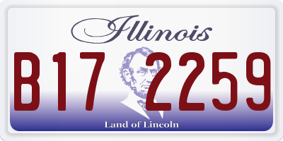 IL license plate B172259