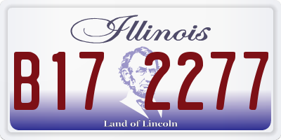 IL license plate B172277