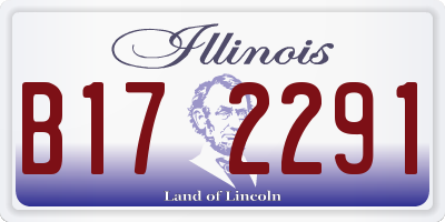 IL license plate B172291