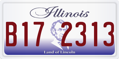 IL license plate B172313
