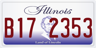 IL license plate B172353
