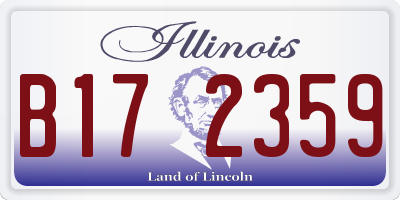 IL license plate B172359