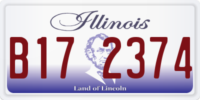 IL license plate B172374