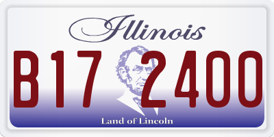 IL license plate B172400