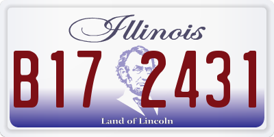 IL license plate B172431