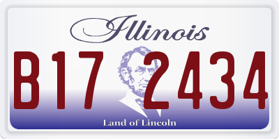 IL license plate B172434