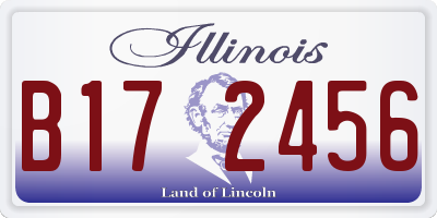 IL license plate B172456