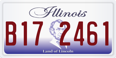 IL license plate B172461