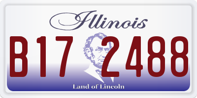 IL license plate B172488