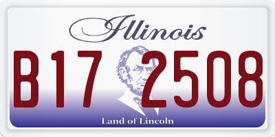 IL license plate B172508