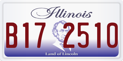IL license plate B172510