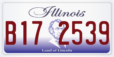 IL license plate B172539