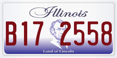 IL license plate B172558