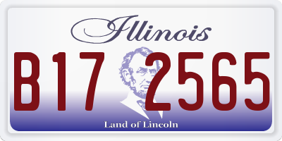 IL license plate B172565