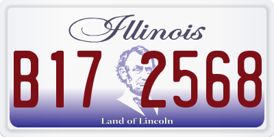 IL license plate B172568