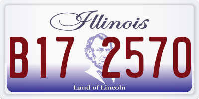 IL license plate B172570