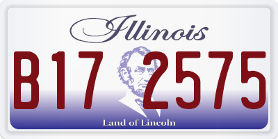 IL license plate B172575