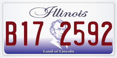 IL license plate B172592