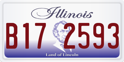 IL license plate B172593
