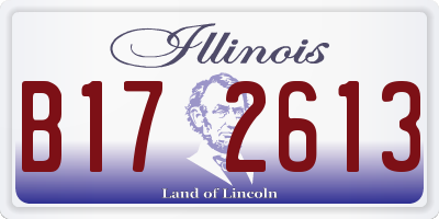 IL license plate B172613